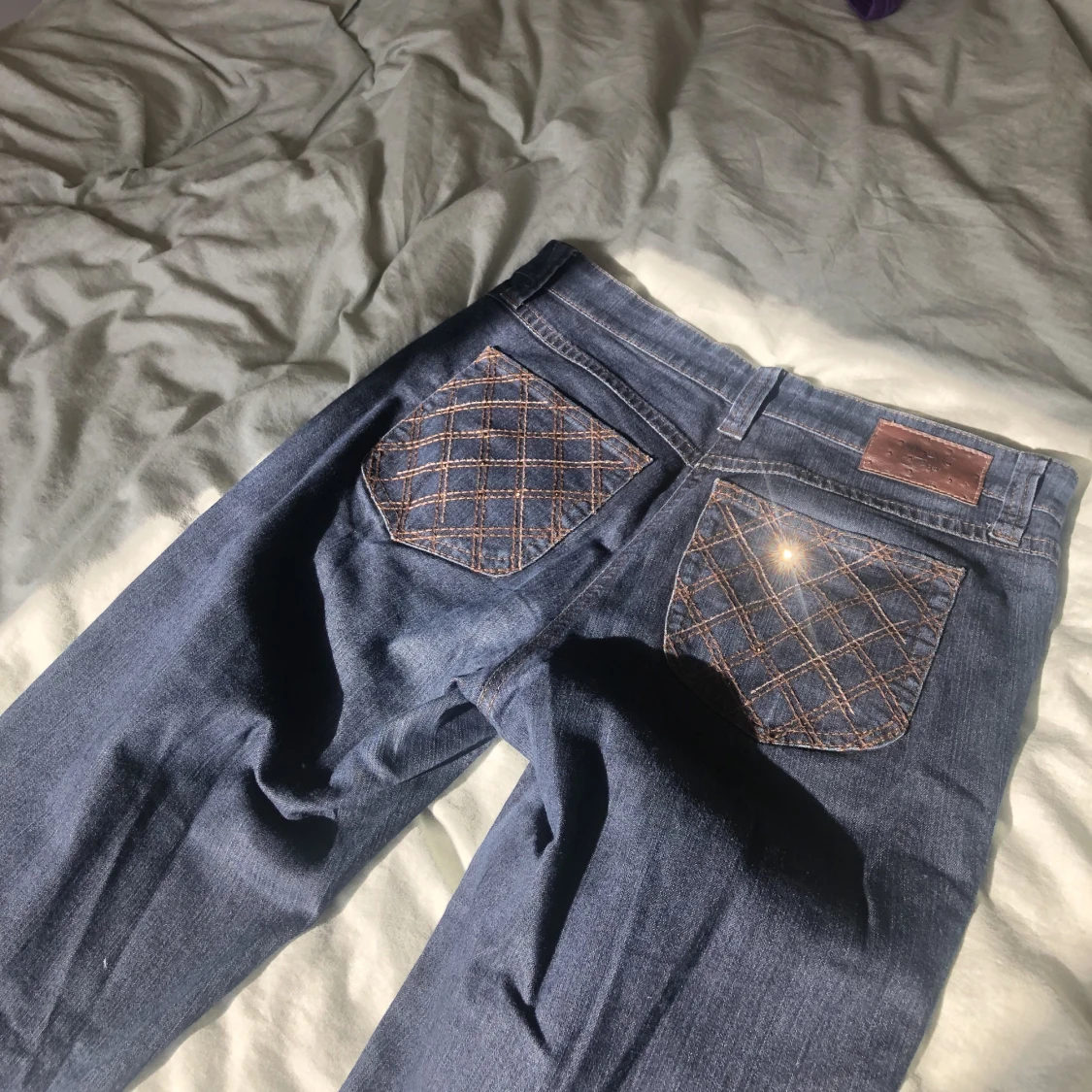 Mörkblå jeans - 90