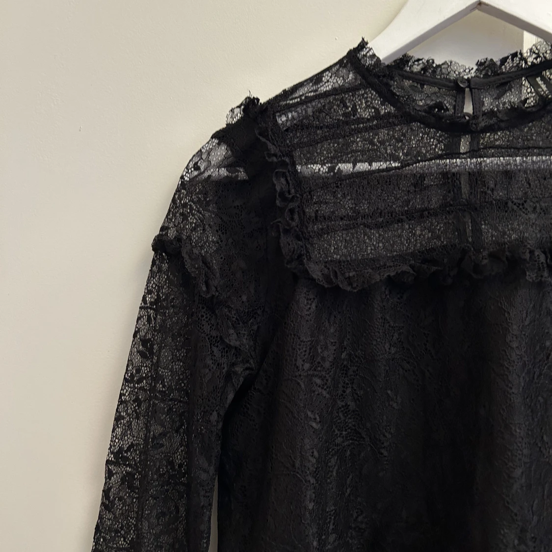 Svart spets blus Zara  - 91