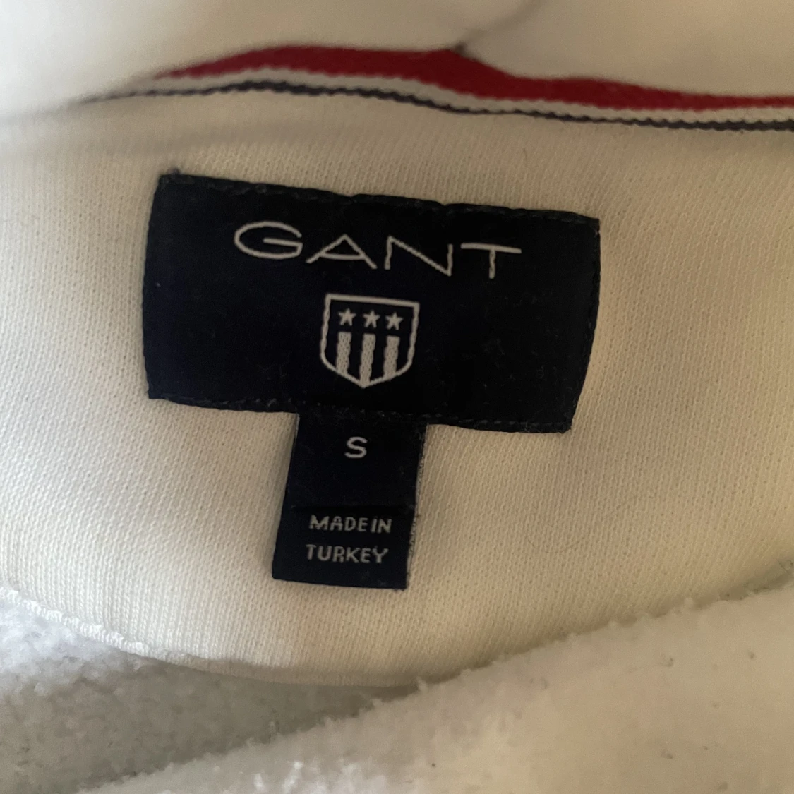 Gant vit hoodie - 90