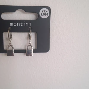 Örhängen  - Silvriga örhängen men inte riktigt silver det är ringar med små nyckellås på din kostade 29kr. Du bilar frakt.(om du inte bor väldigt nära så kan jag komma och lämna dom i din brevlåda. Jag är öppen för att endera priset.