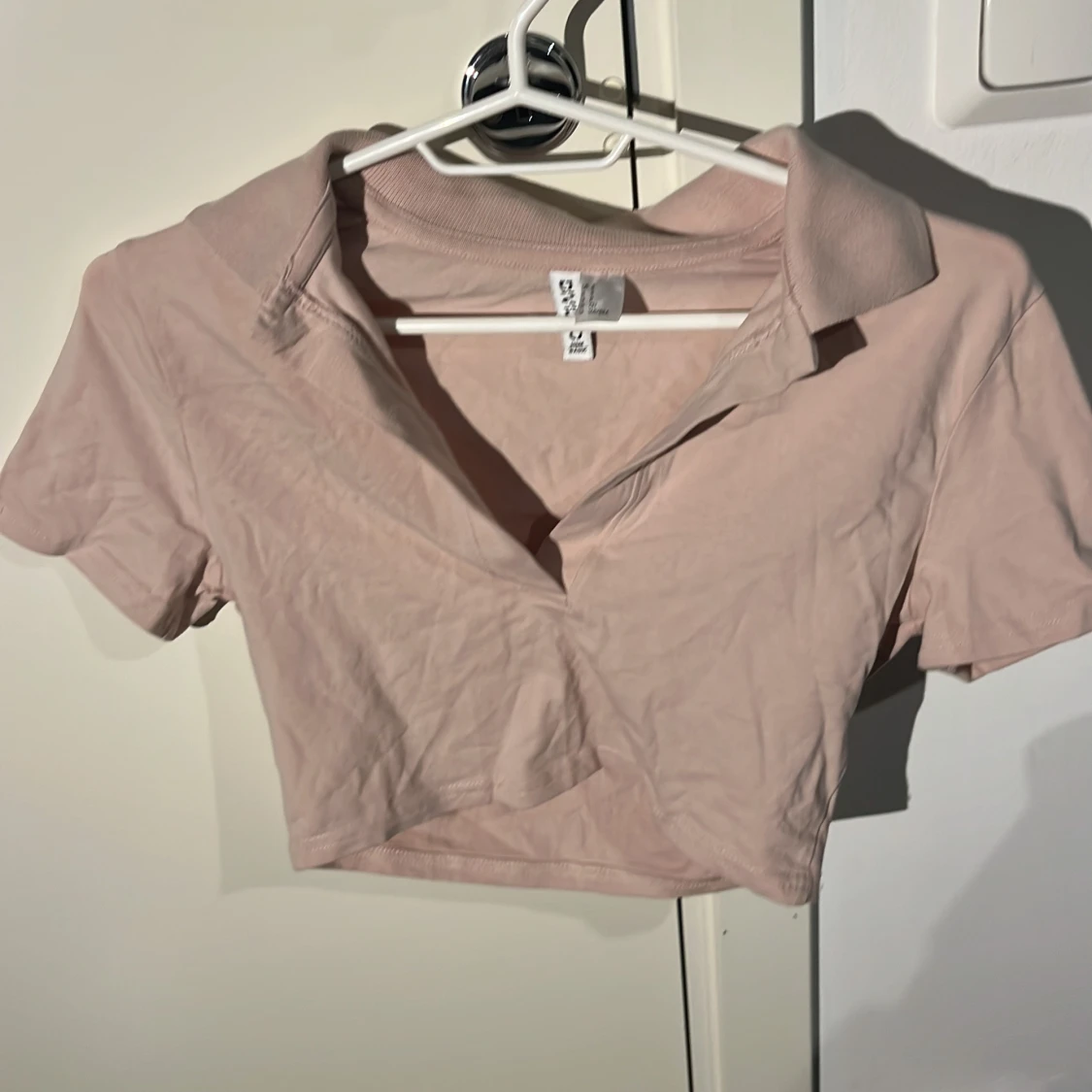 Rosa/peach cropped top