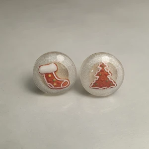 Handgjorda örhängen - Resin earrings (gingerbread cookies) 