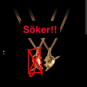 Maria Nilsdotter ”YOU AND ME NECKLACE” - Söker den högra halvan i guld av Maria Nilsdotter’s ”YOU AND ME NECKLACE”. Hör av dig om du är villig att sälja!! 💖
