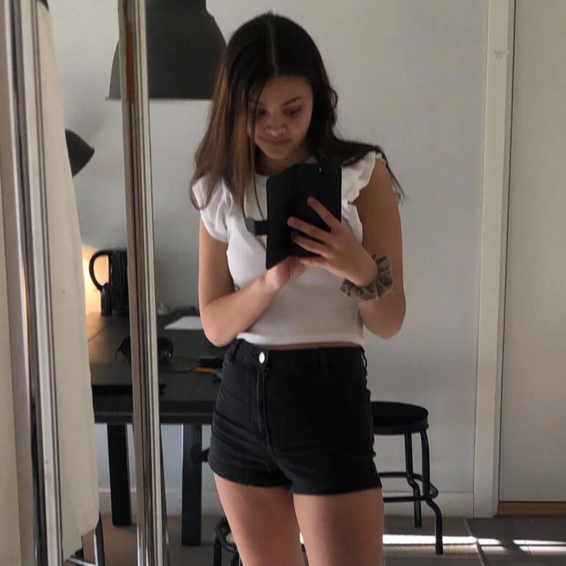 Zara topp ” t-shirt med volangärmar ” - 90