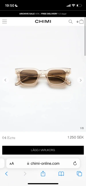 Chimi glasögon - Säljer mina fina chimi glasögon i modellen 04 och i färgen Ecru/Beige, bara använda några gånger