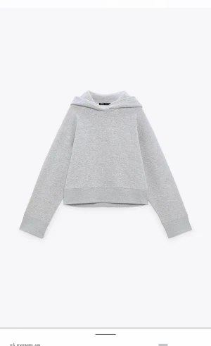 Zara hoodie - Grå hoodie från Zara i storlek M, sitter snyggt och lagom oversize på mig som vanligtvis bär S. Såså snygg och populär 😚😚