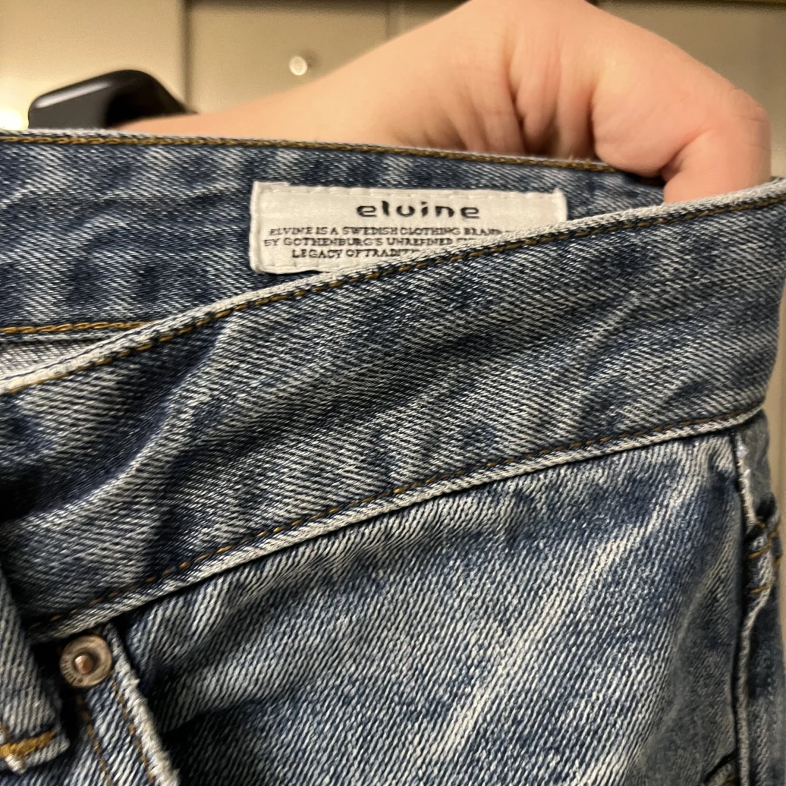 Elvine jeans med saint blank tryck - 91