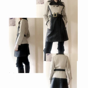 Skinnkappa - Säljer min pissnygga skinnkappa pga pengakris 😭 Köptes för 900 secondhand i Berlin. En av knapparna sitter lite löst men det är enkelt att sy fast ordentligt! Passar XS-S