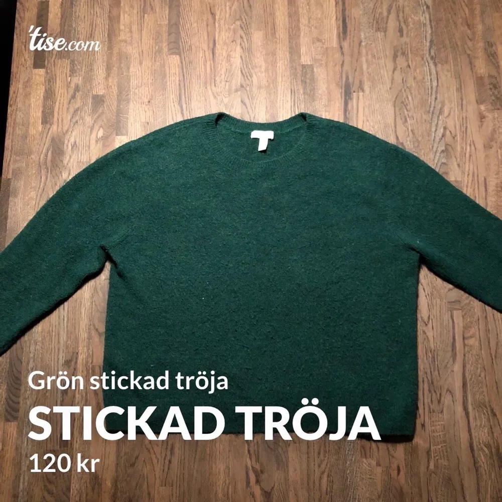 En grön mjuk tröja, superfin färg och passar perfekt nu på våren!. Tröjor & Koftor.
