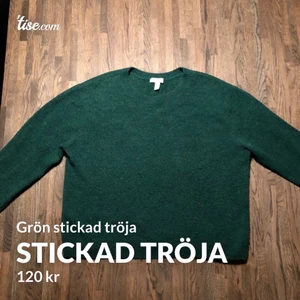 Grön stickad tröja - En grön mjuk tröja, superfin färg och passar perfekt nu på våren!