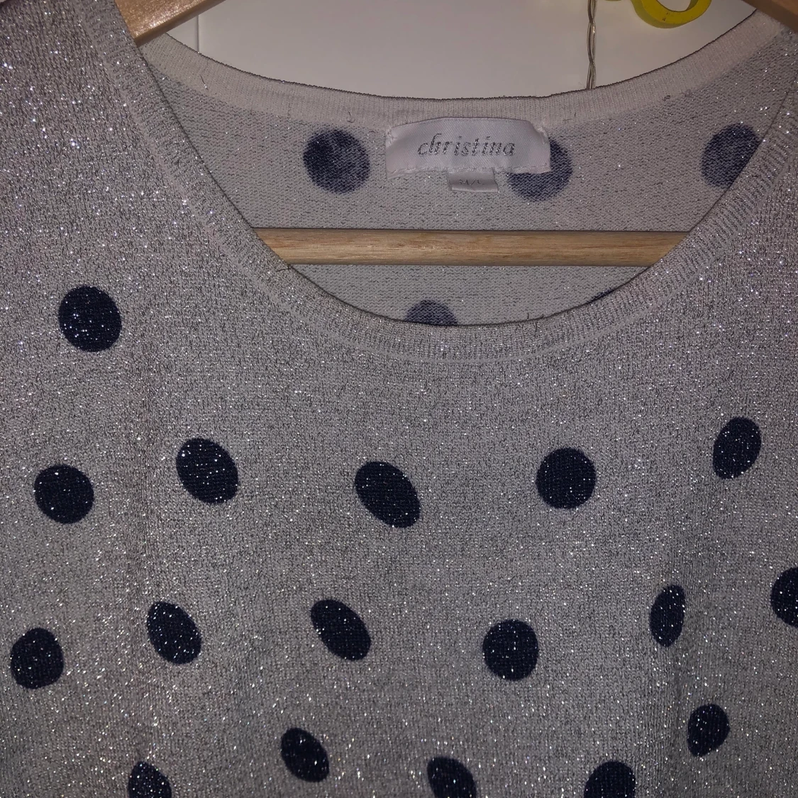 Glittrigt prickig linne väst - 90