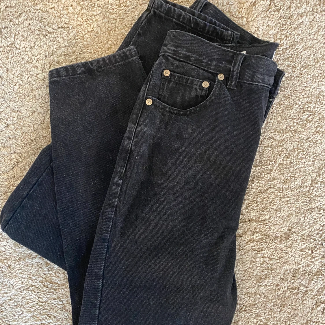 svart/gråa momjeans