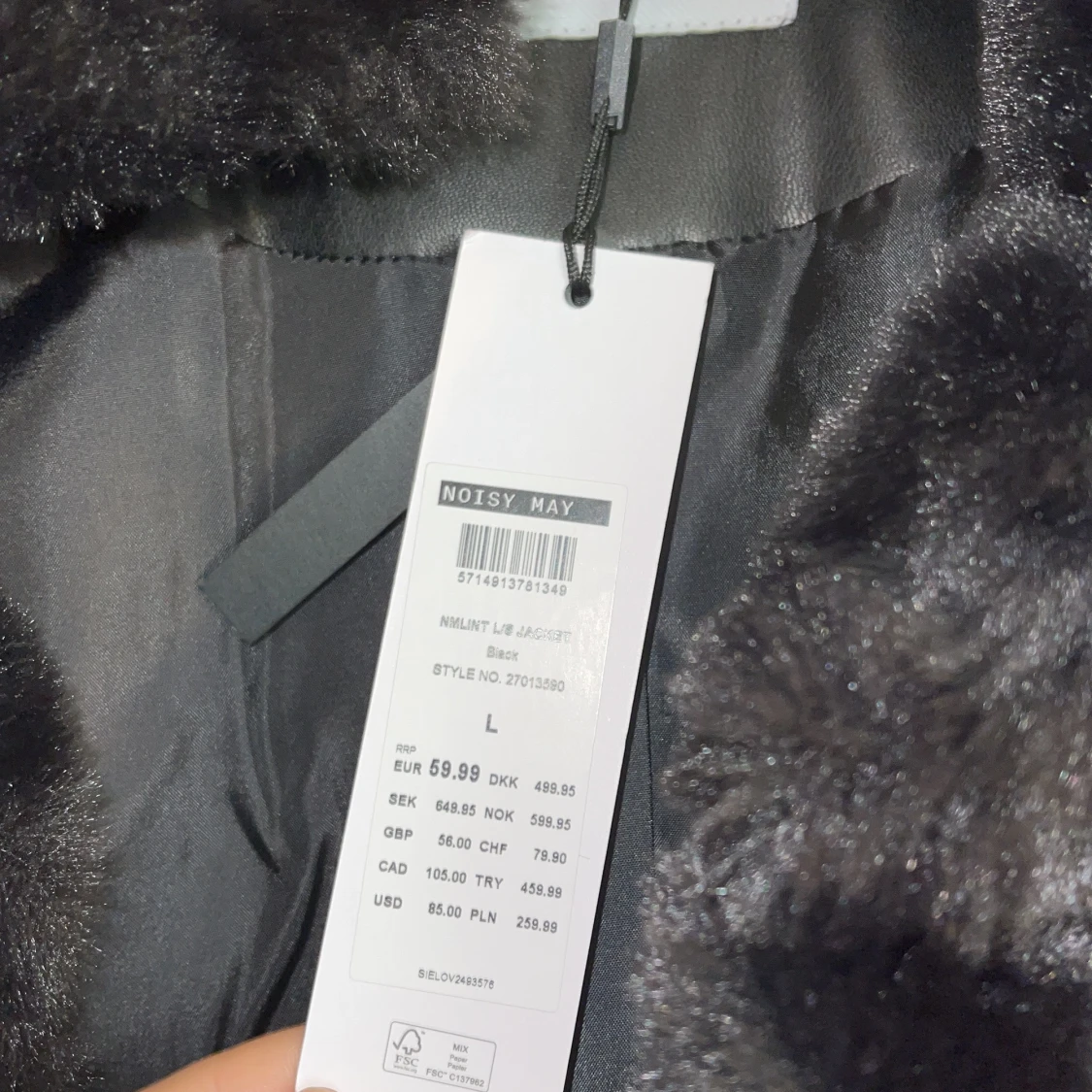 Fusk päls jacka - 90