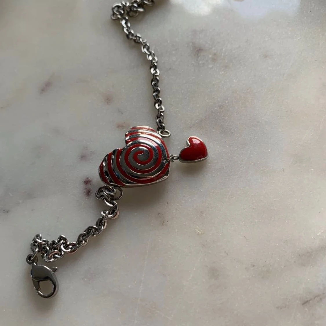 Armband i silver med hjärtberlock❤️ - 90