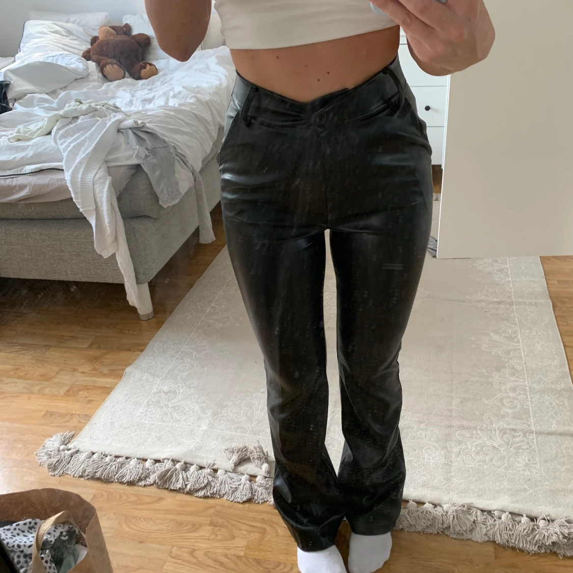 Skinnbyxor med bootcut  - 90