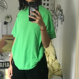 Grön tshirt  - Från collusion. Har varit en av mina favoriter men kommer inte längre till användning :( något blekt i halskragen (se bild 2) men inget jag märkt av innan jag granskade plagget innan försäljning. 