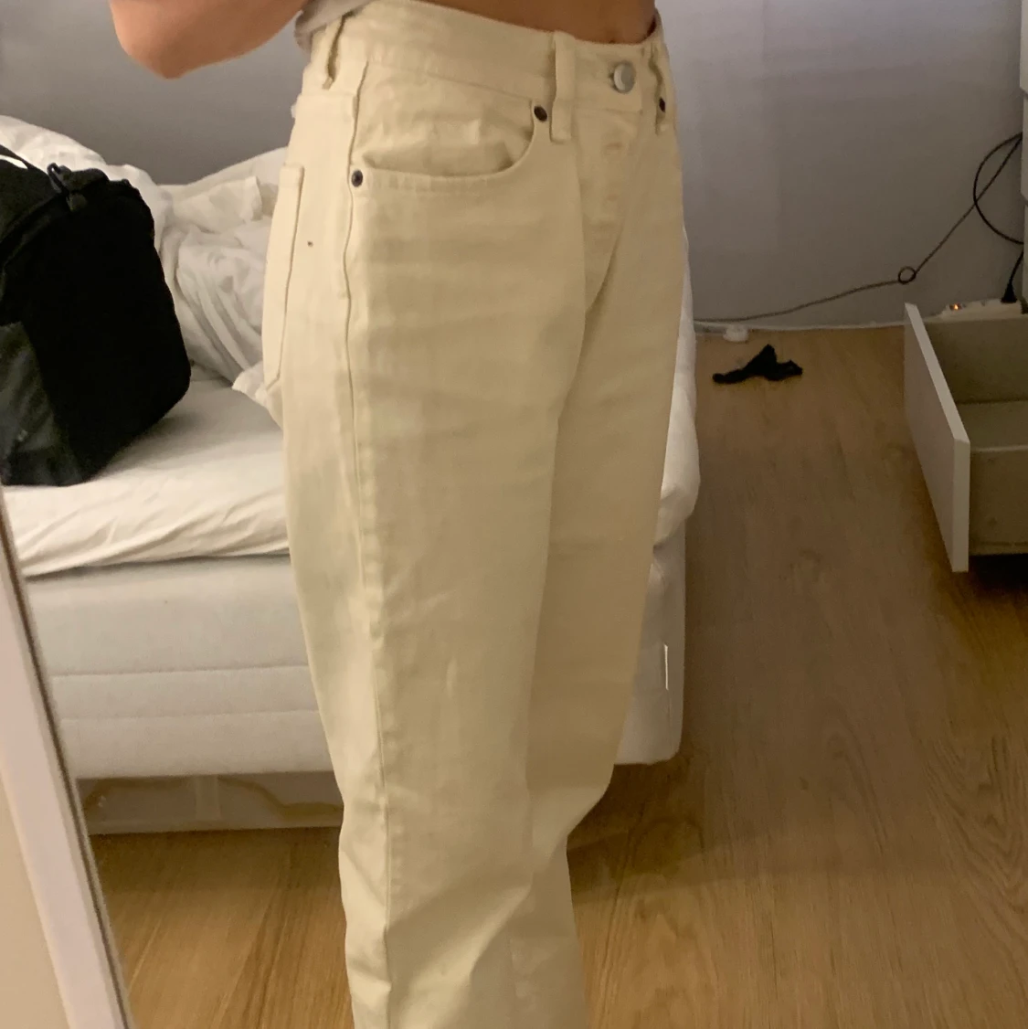 Beiga jeans från Hm, st 36 - 91