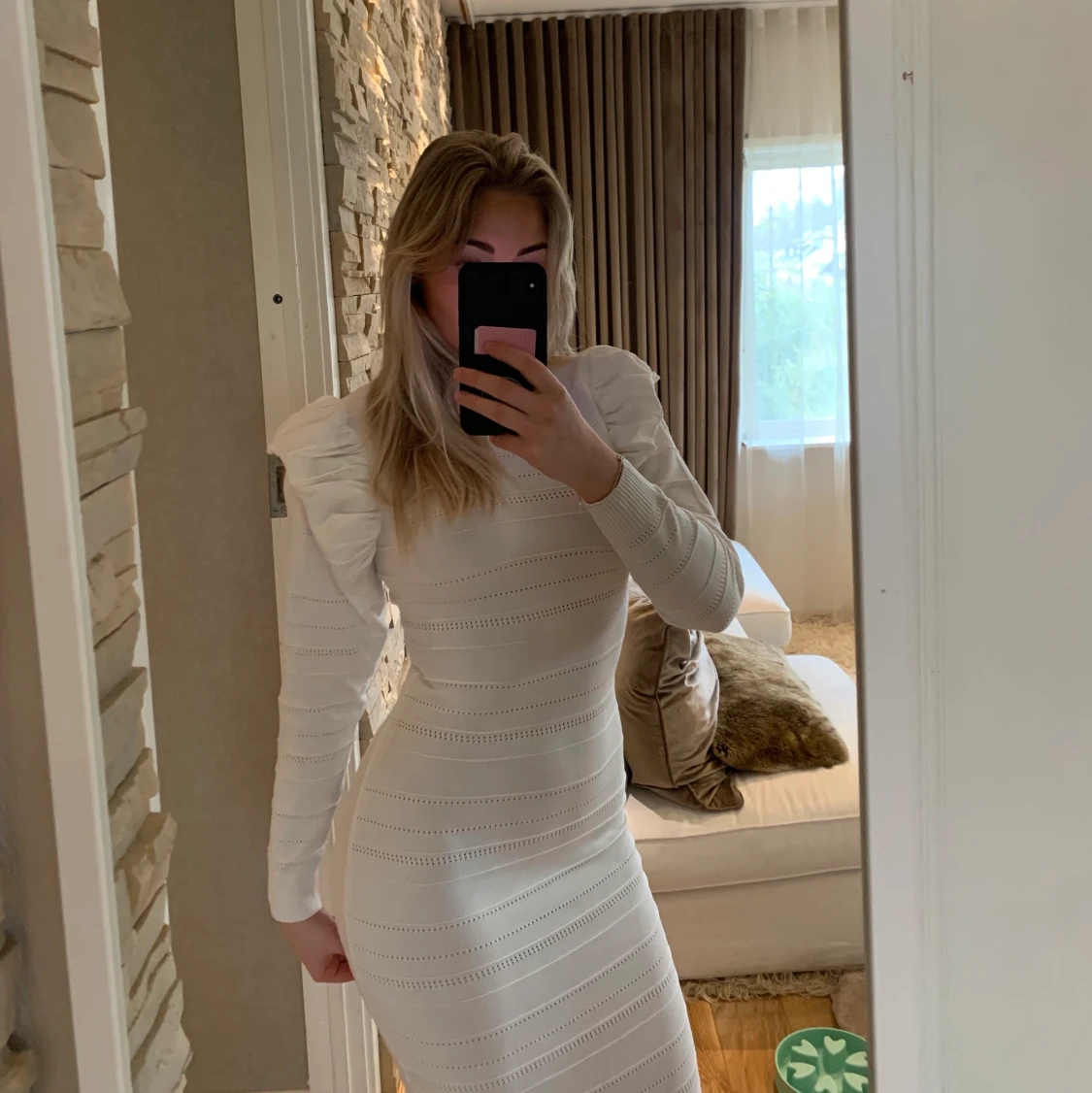 Stickad klänning  - 90