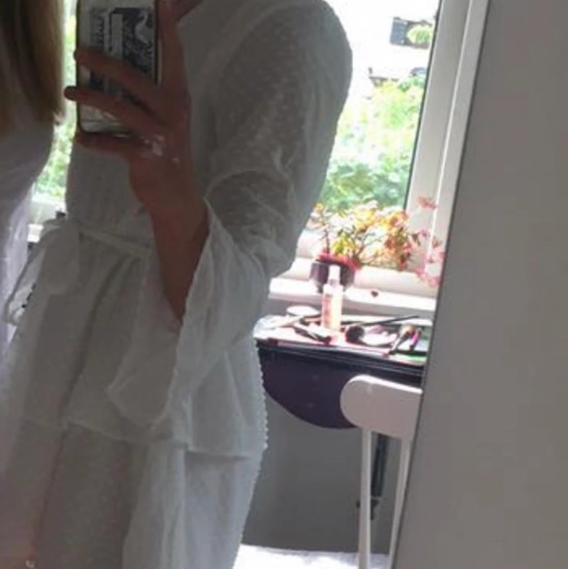 Vit sommarklänning S - 90