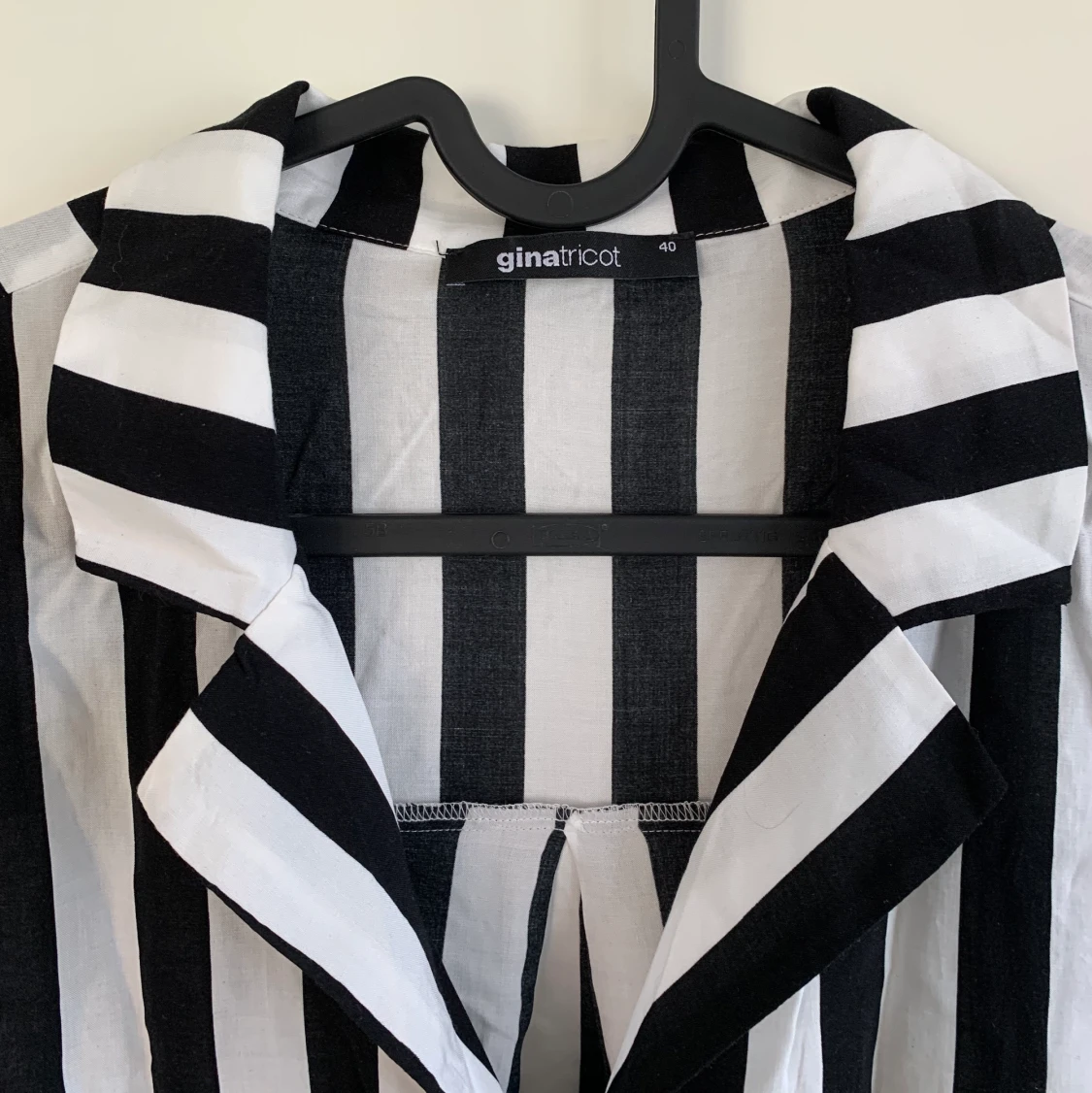 Randig kortärmad skjorta - 91