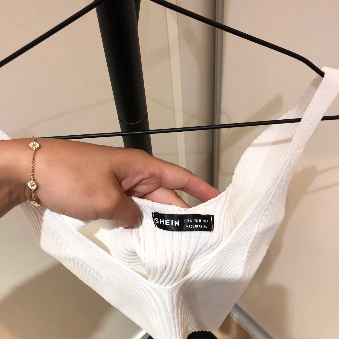 Vitt stickat linne från Shein - 91