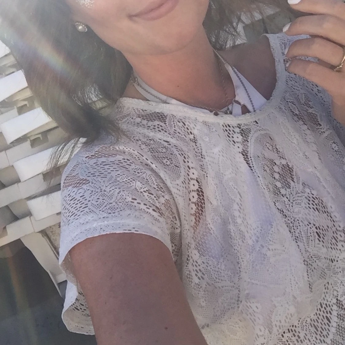 Lace top white - 91