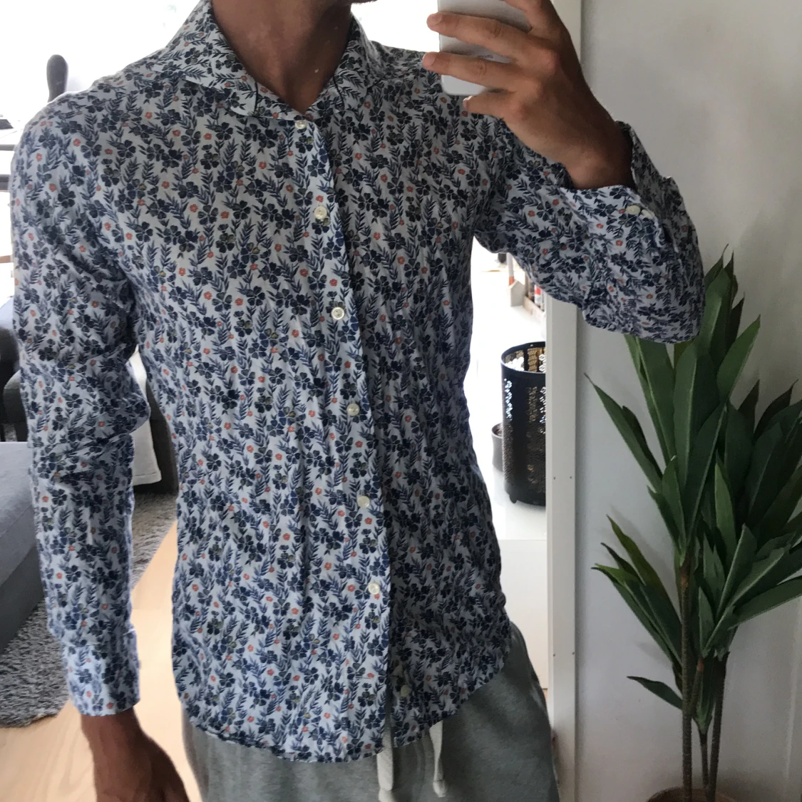 Eton-skjorta storlek M