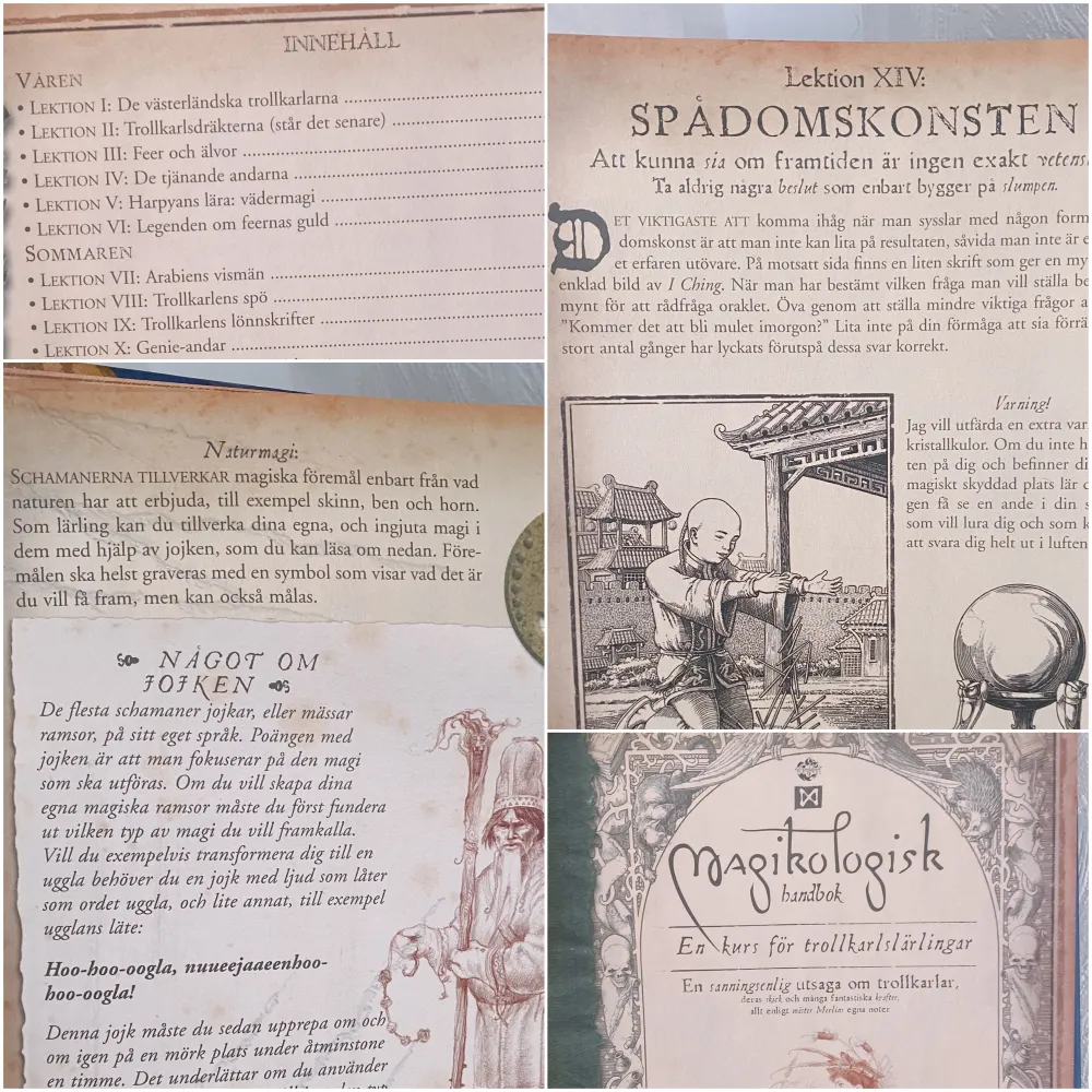 säljer min fina magikologiska handbok, en kurs för trollkarlar! superspännande och lär ut historia och tekniker berörande magi, witchcraft, trollkonst, osv. på ett respektabelt och lättförståeligt sättn intressant och rolig för både barn och vuxna! . Övrigt.
