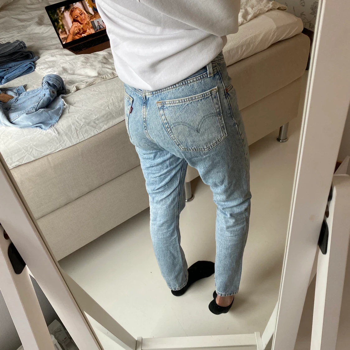 Blåa Levis 501  - 90