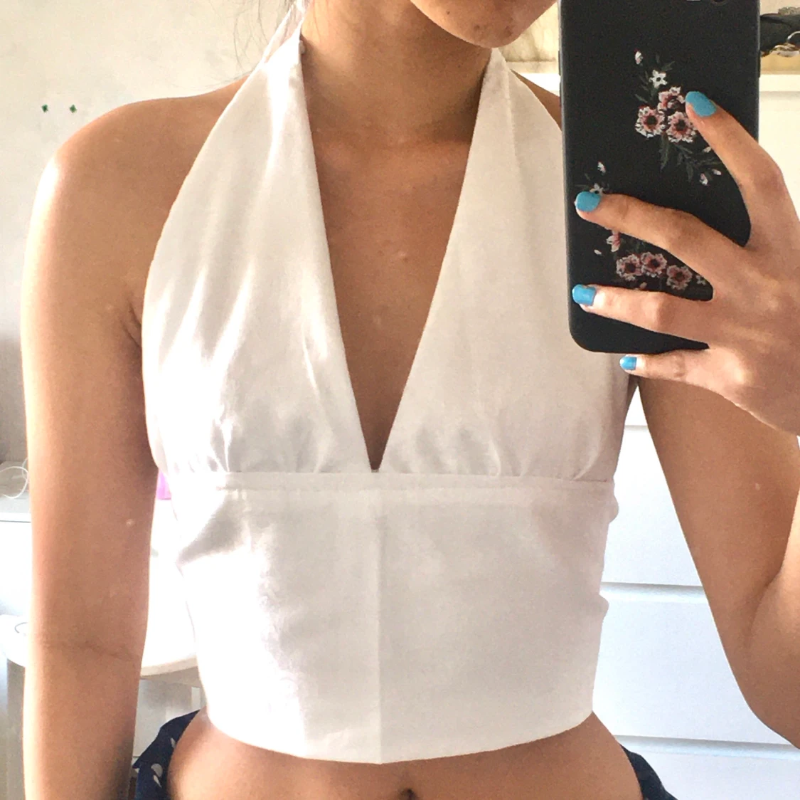 Halter neck topp (sydde själv) - 90