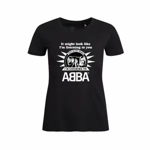 Tshirt från ABBA museet i storlek XS i girlie modell. Skulle säga att den passar en S också. Sparsamt använd kostar nypris 279 kr på ABBA museum som är stängt för tillfället. Sparsamt använd!
