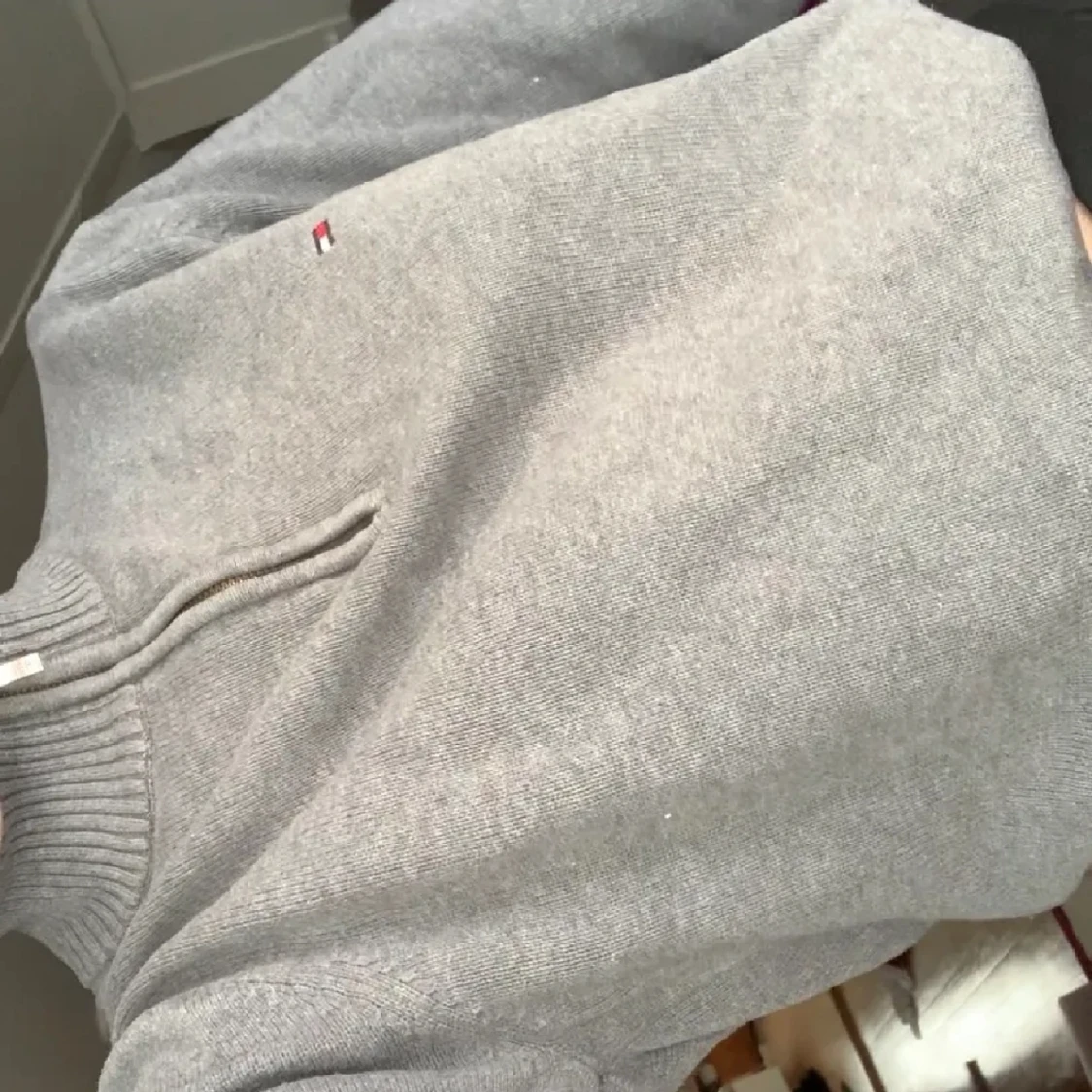 Grå Hilfiger half zip  - 91