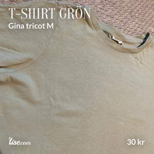 Ljusgrön basic t-shirt från Gina Tricot. Använd fåtal gånger, så mycket fint skick. 