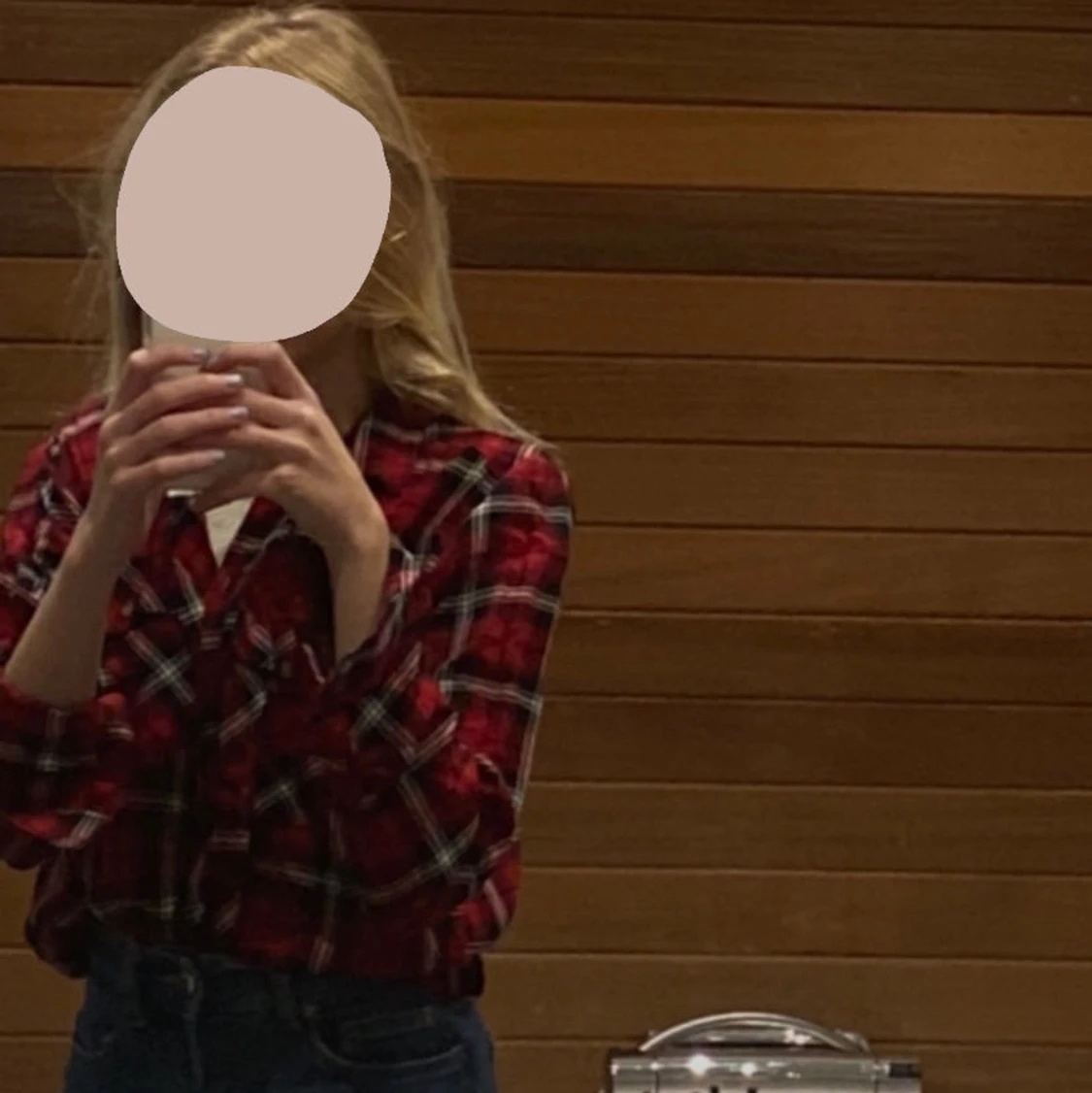 Rödrutig skjorta🤩 - 90