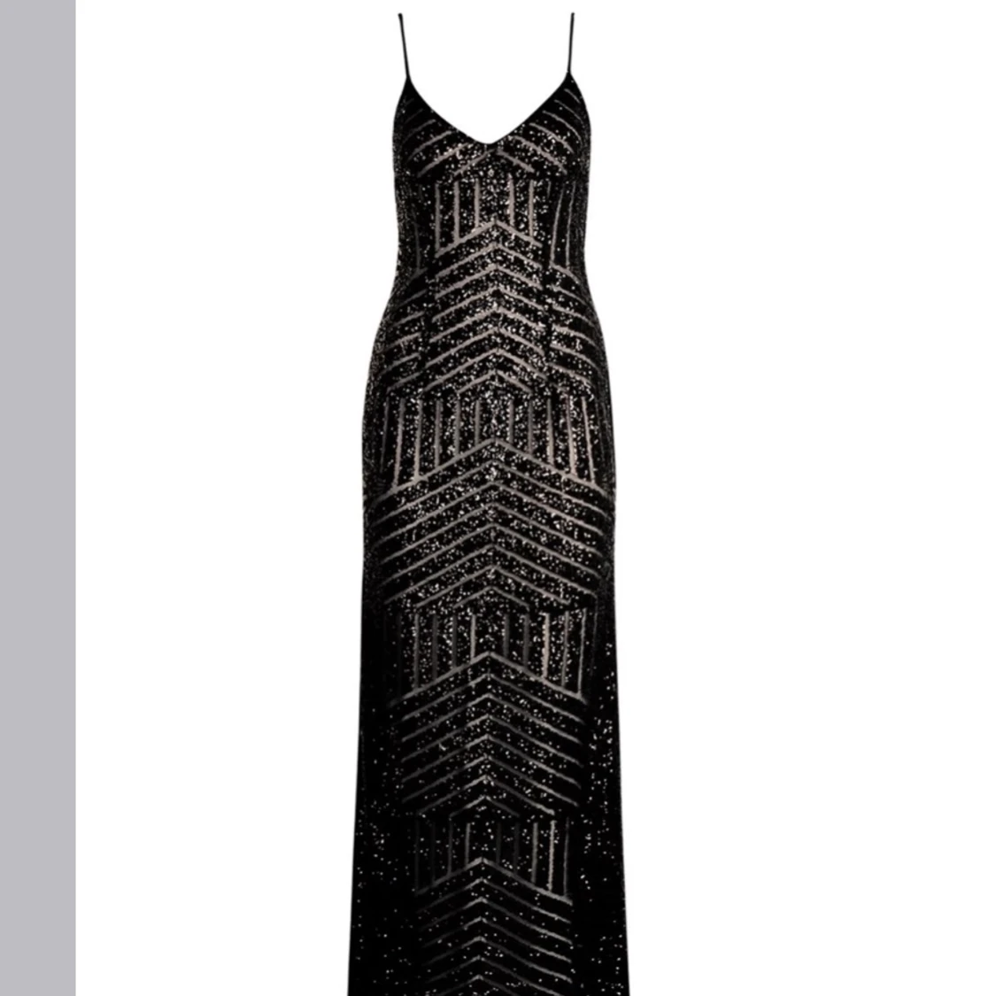 Svart Paljettklänning - 90