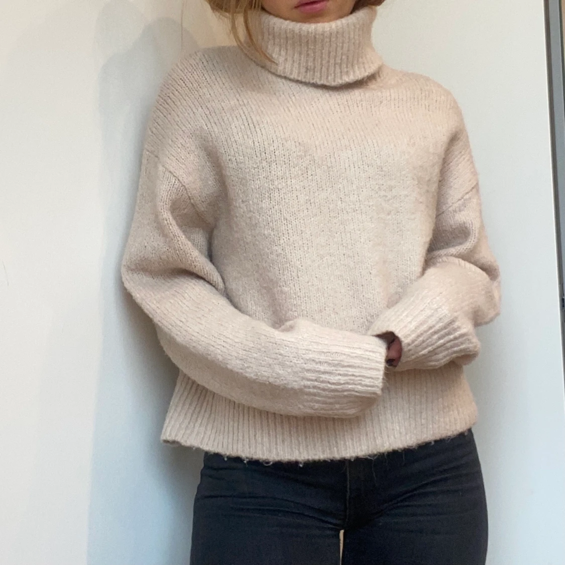 Stickad polotröja - 90