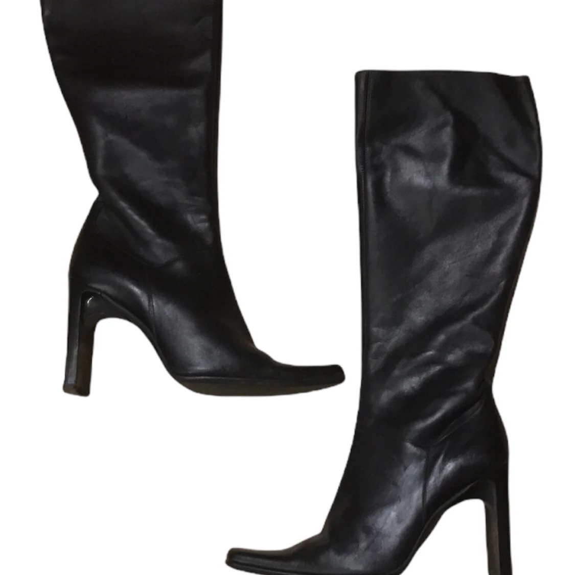 Höga läder stövlar 