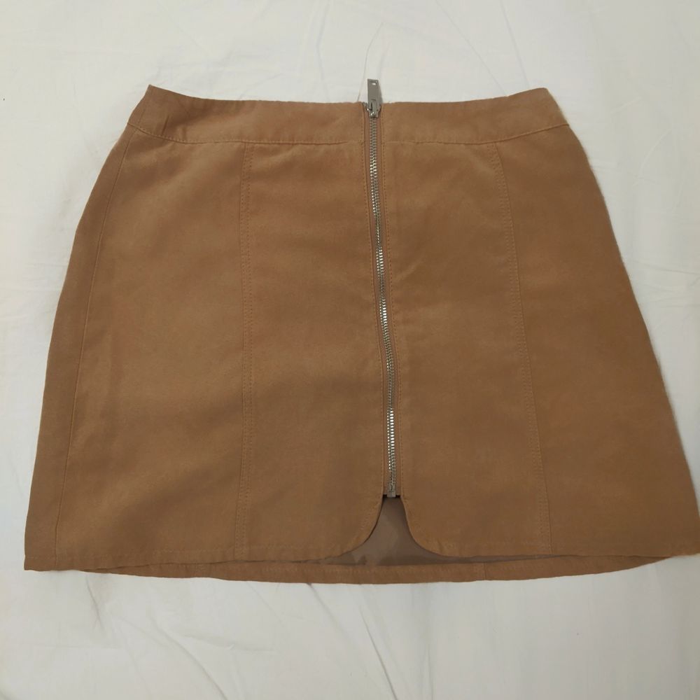 Mini Mocka brun kjol HM 36/S | Plick Second Hand