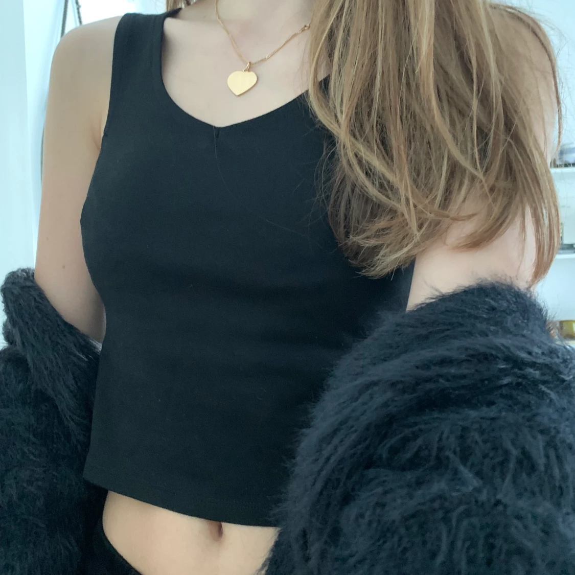 Svart snygg topp - 90