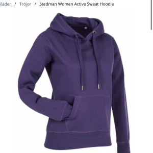 Lila hoodie! - En mörklila hoodie från Stedman som passar både M & S! Köpt för 350kr! Mitt pris 200kr.☺️ Köparen står för frakten💕 Vid frågor är det bara att kontakta mig!