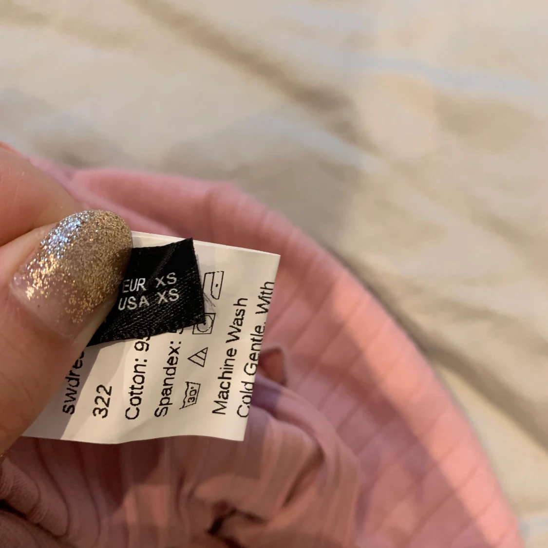 Rosa off shoulder klänning  - 90