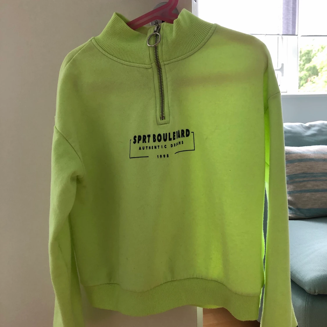 H&M neon grön sweatshirt - 90