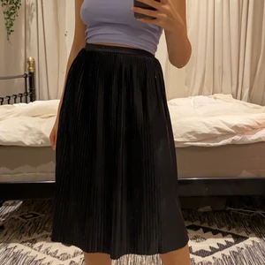 Plisserad kjol  - Plisserad kjol i skinn-imitation. Perfekt nu när det blir lite kallare!!