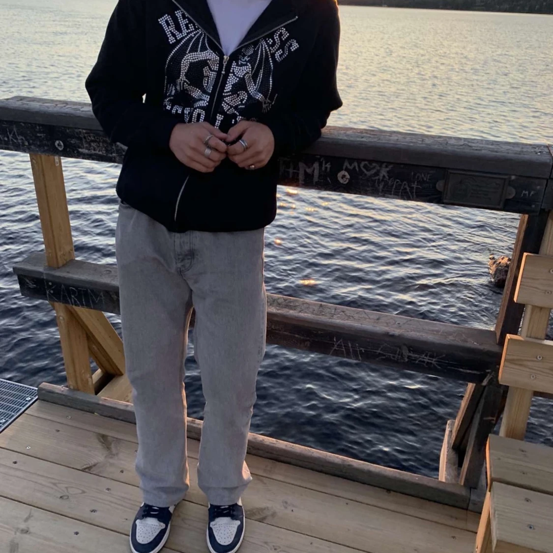 Reckless scholars zip up hoodie 