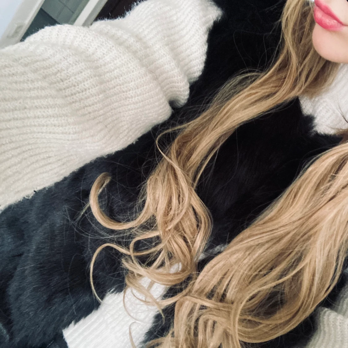 Svart pälsjacka - 91