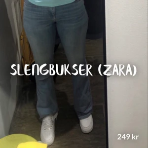 Bootcut jeans från Zara!  - Används en gång. Köpt för 399! ❤️Perfekt längd för mig sedan jag är 169! ☺️ 