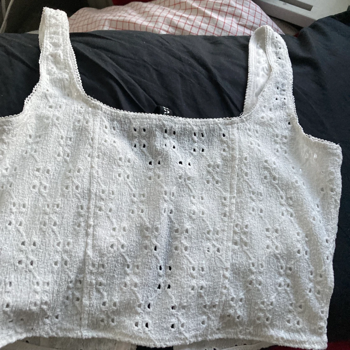 Vit korsett topp  - 90