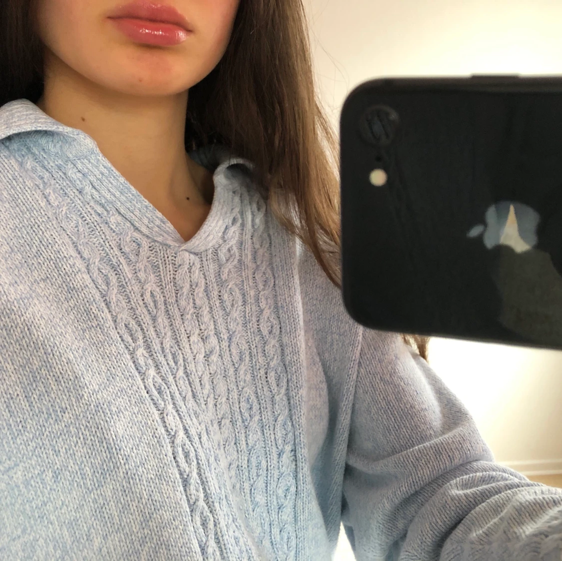 Babyblå oversize sweater - 91