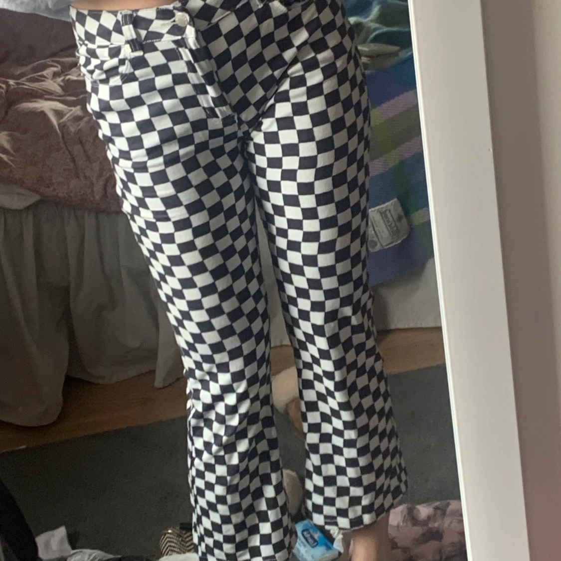 Rutiga byxor unif - 90