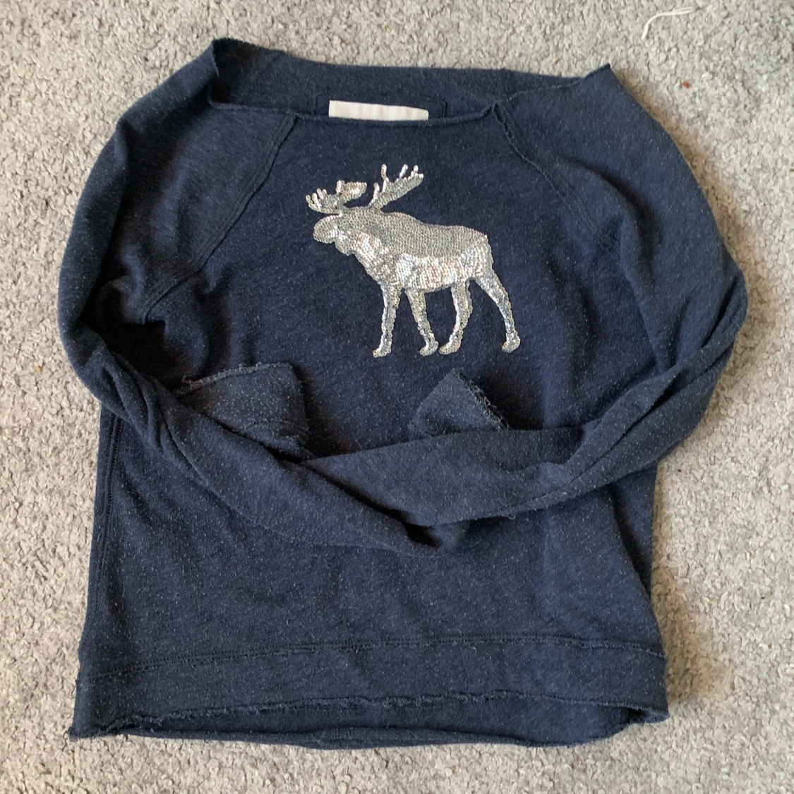 Abecrombie tröja mörkblå - 90